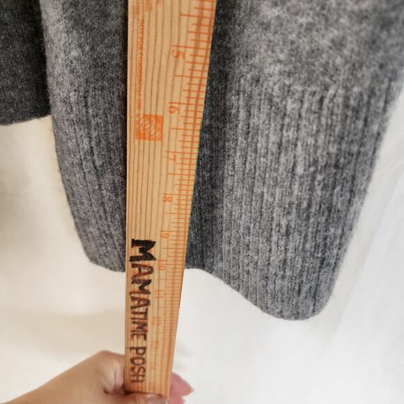 Song of Style Revolve Tommy Cardigan long maxi duster in heather Grey belted - Picture 9 of 10
